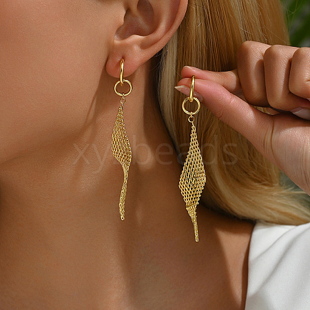 Vintage Geometric Tassel Dangle Earrings for women LR4398-1