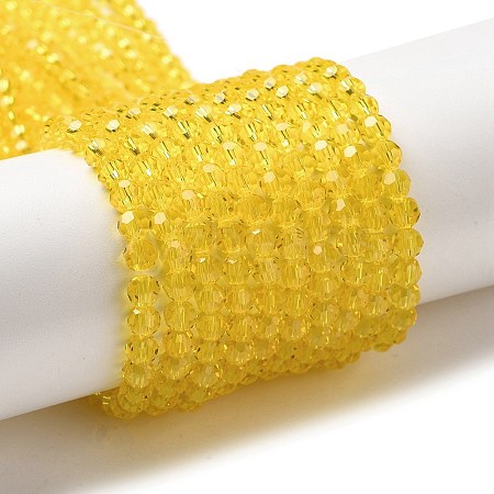 Transparent Glass Beads Strands LS-EGLA-A035-T4mm-D03-1