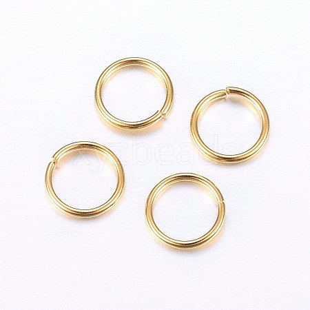 304 Stainless Steel Open Jump Rings STAS-O098-01G-18-01-1
