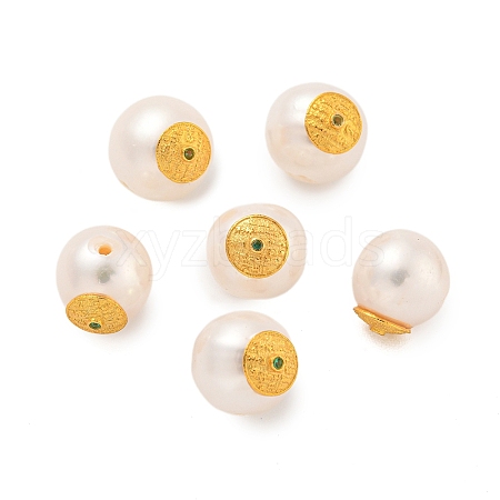 Round Natural Freshwater Pearl Beads PEAR-K009-09G-1