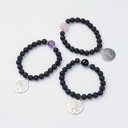 Alloy Charm Bracelets BJEW-JB02674-1