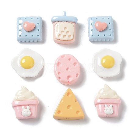 Opaque Resin Decoden Cabochons CRES-M026-07-1