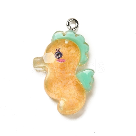 Marine Animal Series Resin Pendants RESI-Q012-01E-05-1