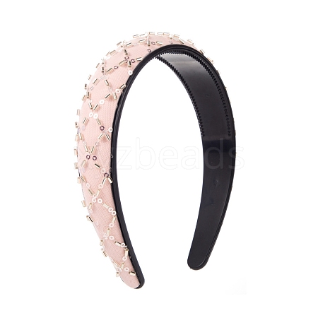 Cloth Sequin Decor Headband PW-WG42987-01-1