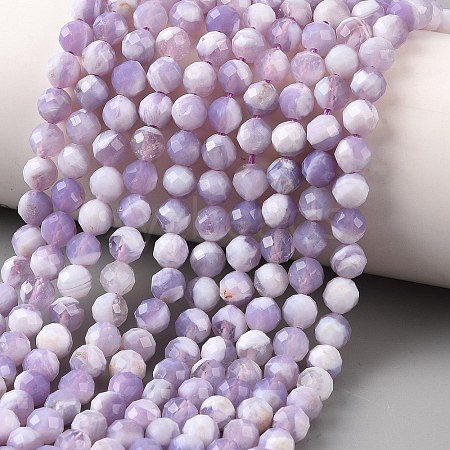 Natural Lavender Amethyst Beads Strands G-K376-A05-5mm-1