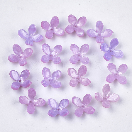 Cellulose Acetate(Resin) Bead Caps KK-S161-05G-1