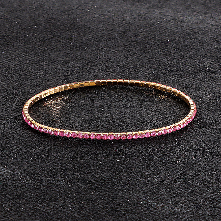 Alloy Rhinestone Cup Chain Bracelets for Women WG1E62A-10-1