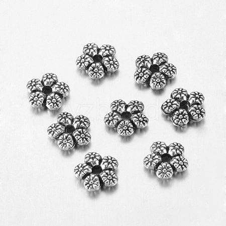 Tibetan Style Alloy Spacer Beads LF10889Y-NF-1