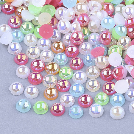 ABS Imitation Pearl Cabochons OACR-Q176-5mm-M-1