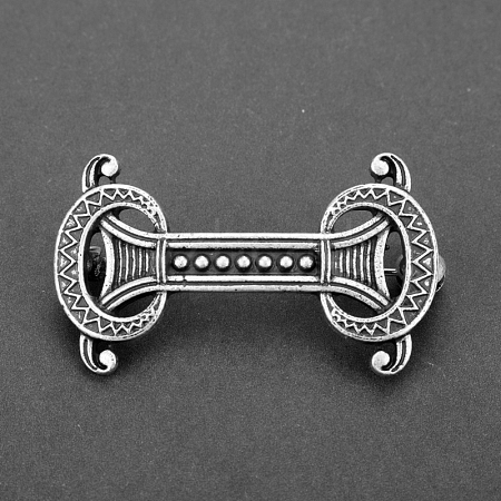 Viking Knot Alloy Brooches for Men PW-WG49871-07-1