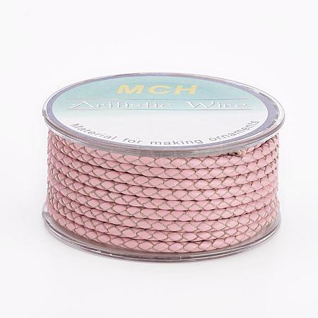 Eco-Friendly Braided Leather Cord OCOR-L035-3mm-E04-1