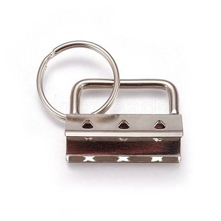 Electroplate Iron Split Key Rings X-IFIN-WH0044-01C-P-1