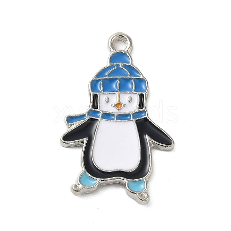 Winter Theme Alloy Enamel Pendants ENAM-M002-04N-P-1