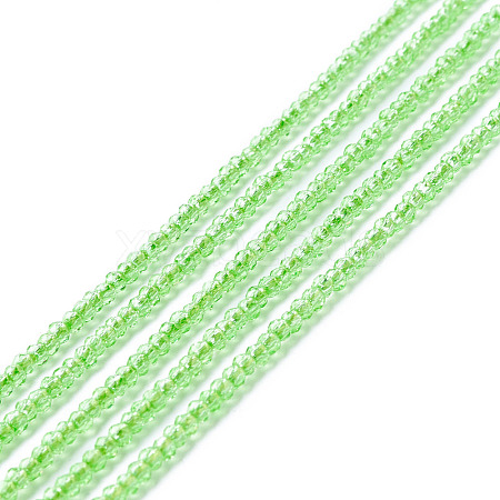 Transparent Glass Beads Strands GLAA-C019-01A-25-1