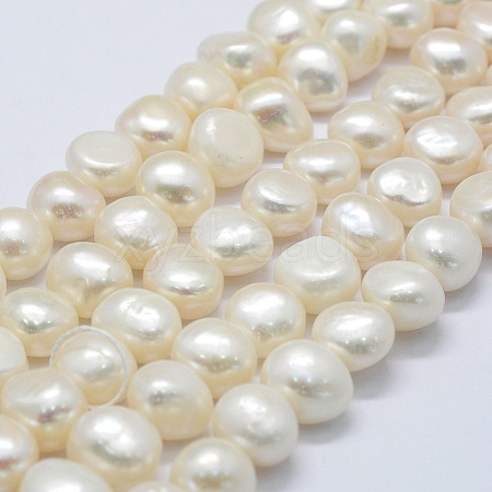 Natural Cultured Freshwater Pearl Beads Strands PEAR-K004-04D-1