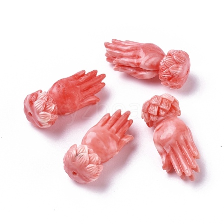 Dyed Buddha's Hand Synthetic Coral Beads X-CORA-O004-05B-1