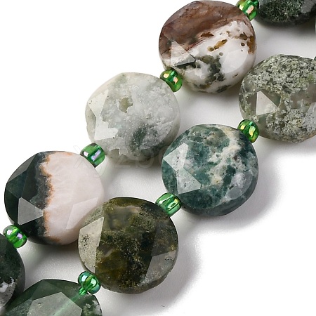 Natural Tree Agate Beads Strands G-NH0004-048-1