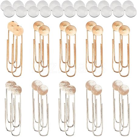  DIY Blank Dome Safety Pin Brooch Making Kit FIND-NB0003-02-1