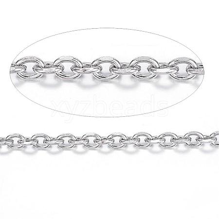 Tarnish Resistant 304 Stainless Steel Cable Chains CHS-H003-01P-1