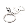 Rabbit and Lantern Alloy Keychain KEYC-JKC01072-4