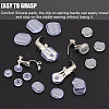 SOFPLATE 120Pcs 4 Style Silicone Clip on Earring Pads FIND-SP0001-01-5