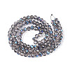 Electroplate Transparent Glass Beads Strands EGLA-N054-T4mm-A01-2