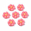 Flatback Hair & Costume Accessories Ornaments Scrapbook Embellishments Resin Flower Daisy Cabochons CRES-Q102-07-2