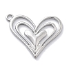 304 Stainless Steel Pendants STAS-R130-38P-1