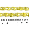 Transparent Electroplate Glass Beads Strands EGLA-N013-T4mm-B26-4