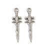 Non-Tarnish 304 Stainless Steel Pendants STAS-O004-06D-P-1