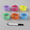 Silicone Nonslip Heat Resistant Reusable Cup Sleeve for Baby Bottle DIY-WH0430-071-1