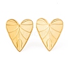 Ion Plating(IP) 304 Stainless Steel Stud Earrings for Women EJEW-L272-034G-01-1