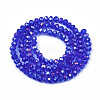 Electroplate Glass Beads Strands EGLA-A034-T3mm-B27-2