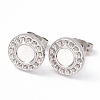 Non-Tarnish 304 Stainless Steel Stud Earring Findings LS-EJEW-G338-01P-1
