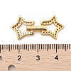 Brass Micro Pave Clear Cubic Zirconia Fold Over Clasps KK-C075-10G-3