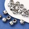 Tarnish Resistant Rondelle 201 Stainless Steel European Beads STAS-N020-03-10mm-5