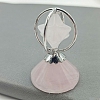 The Merkaba Star Shape Natural Rose Quartz & Metal Figurines PW-WG68151-03-1