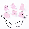 DIY Translucent Resin Pig Mobile Phone Strap Making Kits DIY-YW0011-16E-2
