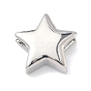 Star Brass Slide Charms KK-P349-18A-P-1