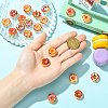 20Pcs 5 Colors Electroplate Transparent Resin Beads RESI-CJ0005-22-4