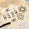 Ring Plastic Front Closure Bra Hook FIND-WH0291-30-5