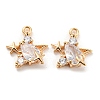 Glass Charms KK-E090-01G-1