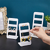   6Pcs 3 layers 24-Hole Acrylic Earring Display Stands ODIS-PH0001-52-5