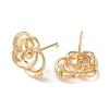 Brass Stud Earring Findings KK-Z164-04G-02-2