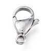 Tarnish Resistant 316 Surgical Stainless Steel Lobster Claw Clasps X-STAS-M281-01P-F-1