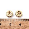 Brass Micro Pave Cubic Zirconia Beads KK-R216-10B-KCG02-3