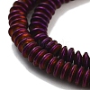 Electroplated Synthetic Non-magnetic Hematite Beads Strands G-P545-A01-01F-3