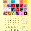 DIY Glass Beads & Alloy Pendant Bracelets Jewelry Making Kits DIY-FS0006-25-7