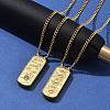 304 Stainless Steel Rectangle Number Pendant Necklaces NJEW-D300-01G-02-3