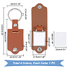   4Pcs 4 Colors Sublimation Keychain Blanks KEYC-PH0001-94-2